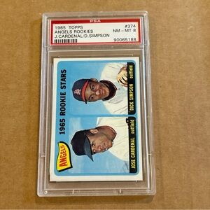 1965 Topps Angels Rookie Stars PSA 8
